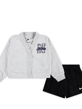 Toddler Girls 2-Piece Varsity Prep Cardigan and Skort Set